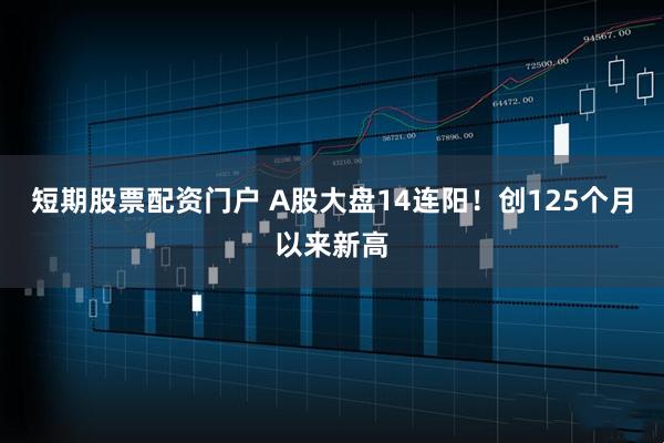 短期股票配资门户 A股大盘14连阳！创125个月以来新高